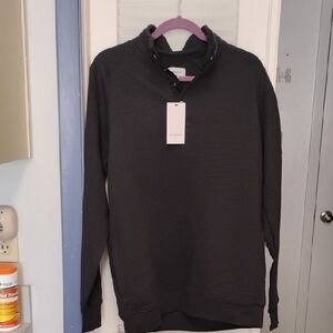 Goodfellow & Co Dark Gray  Snap Top Long Sleeve Patterned Sweater